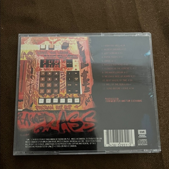 😄Tom Cochrane CD Ragged Ass Road 1995 - Picture 3 of 3